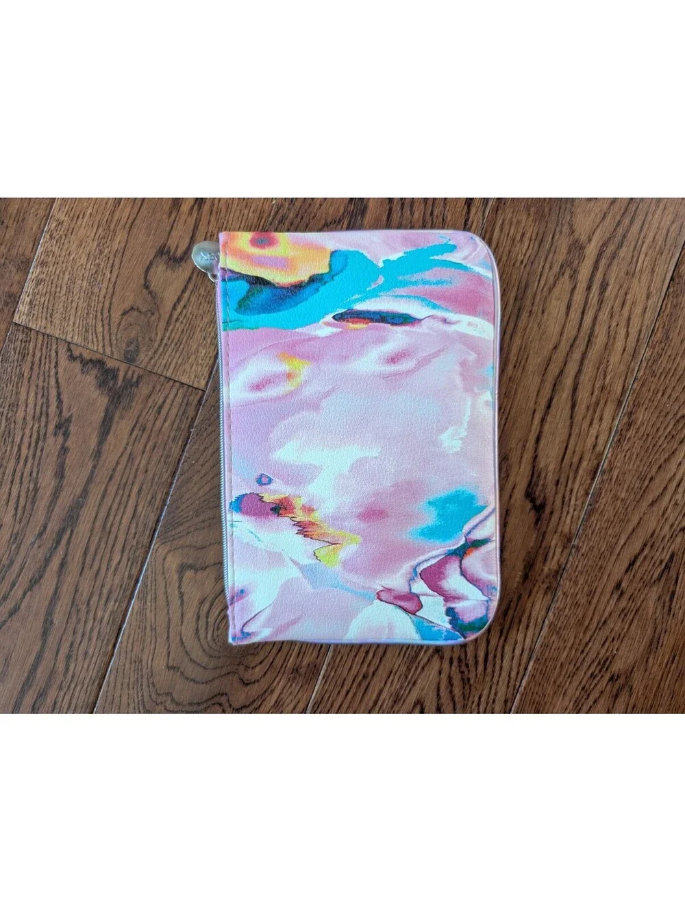 Ipsy Watercolor Zip Cosmetics Bag 7.5